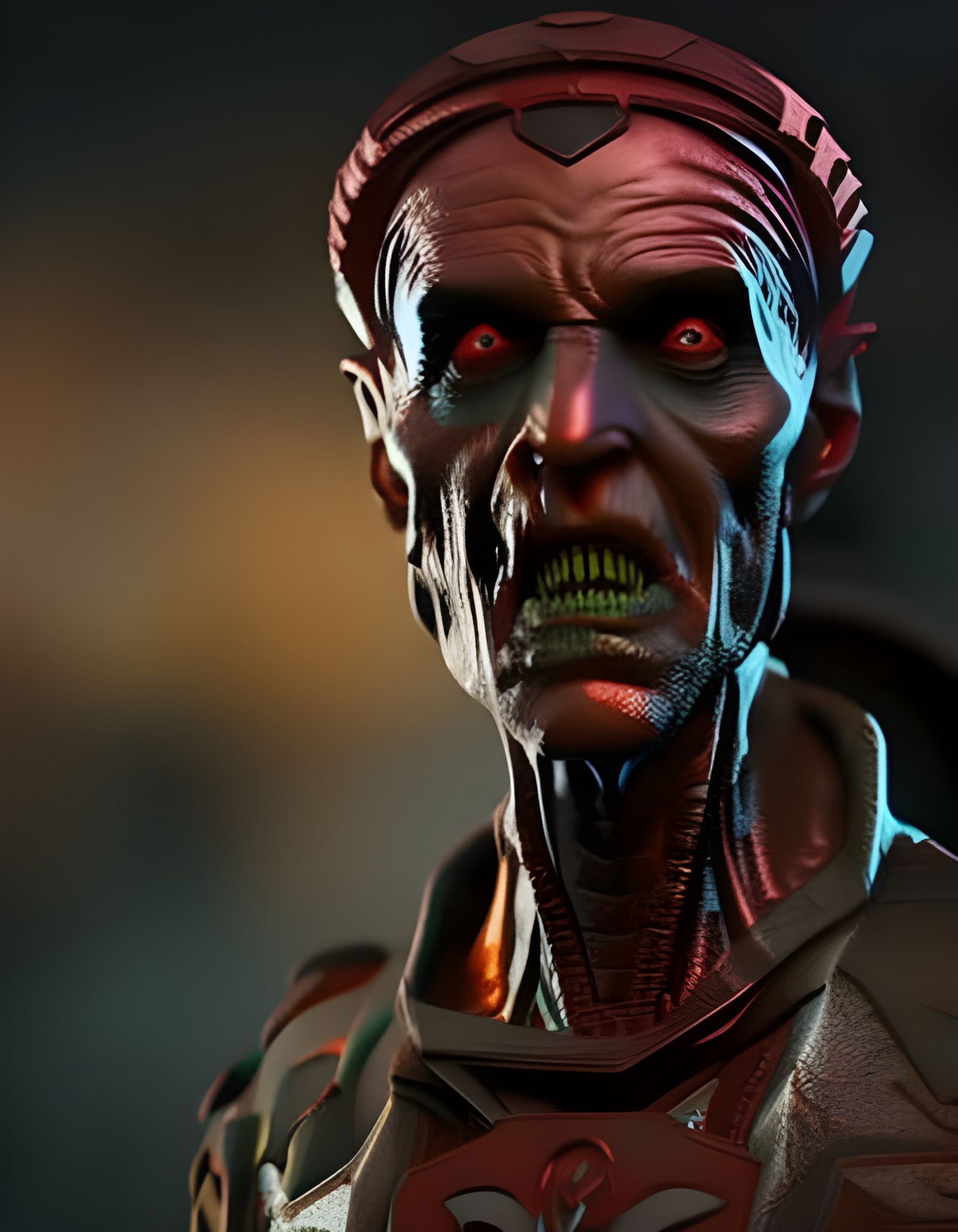 Zombie Matte Painting with Intricate Detail