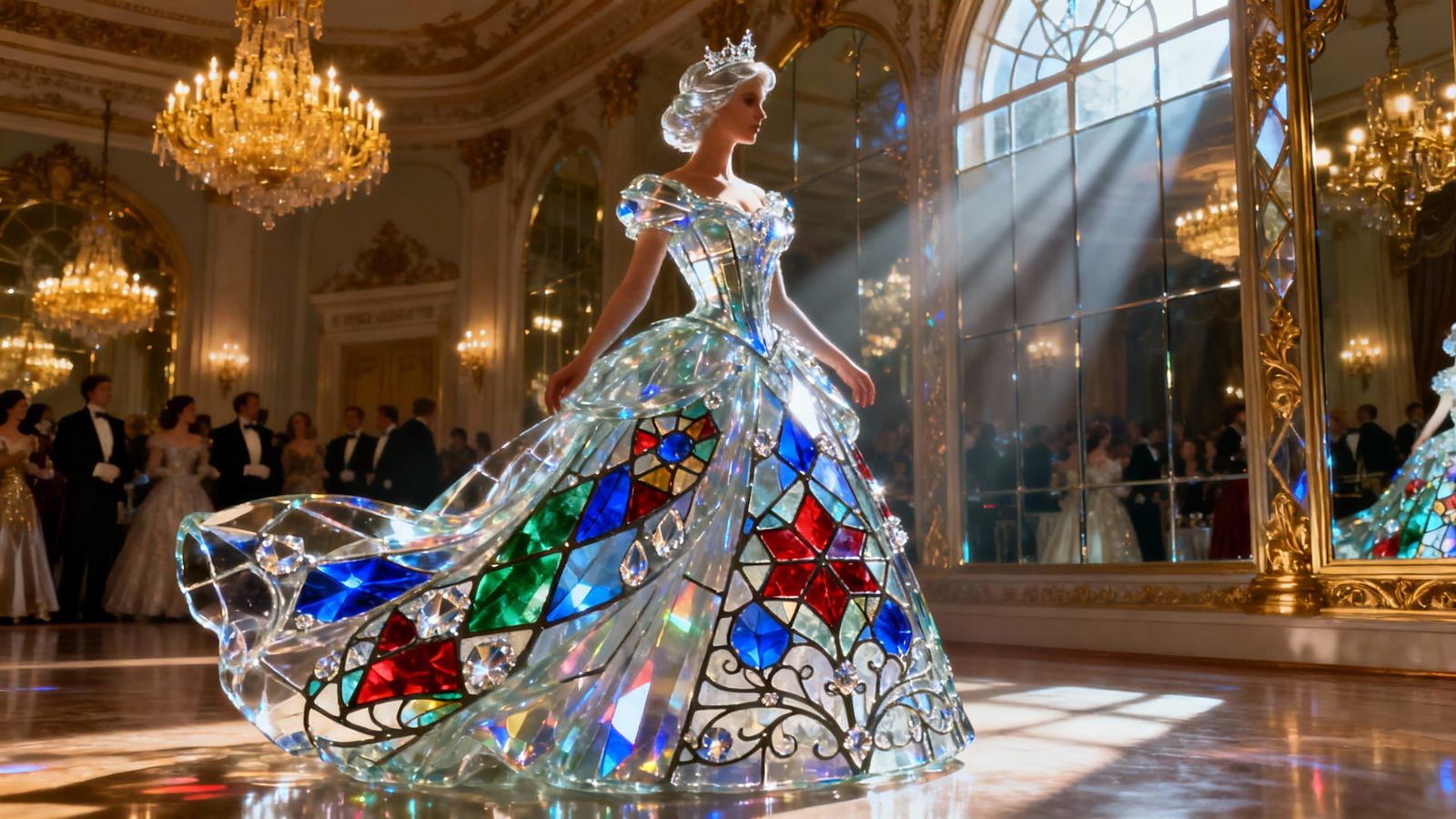 Glass Dresses: Wearable Art in a Royal Ballroom