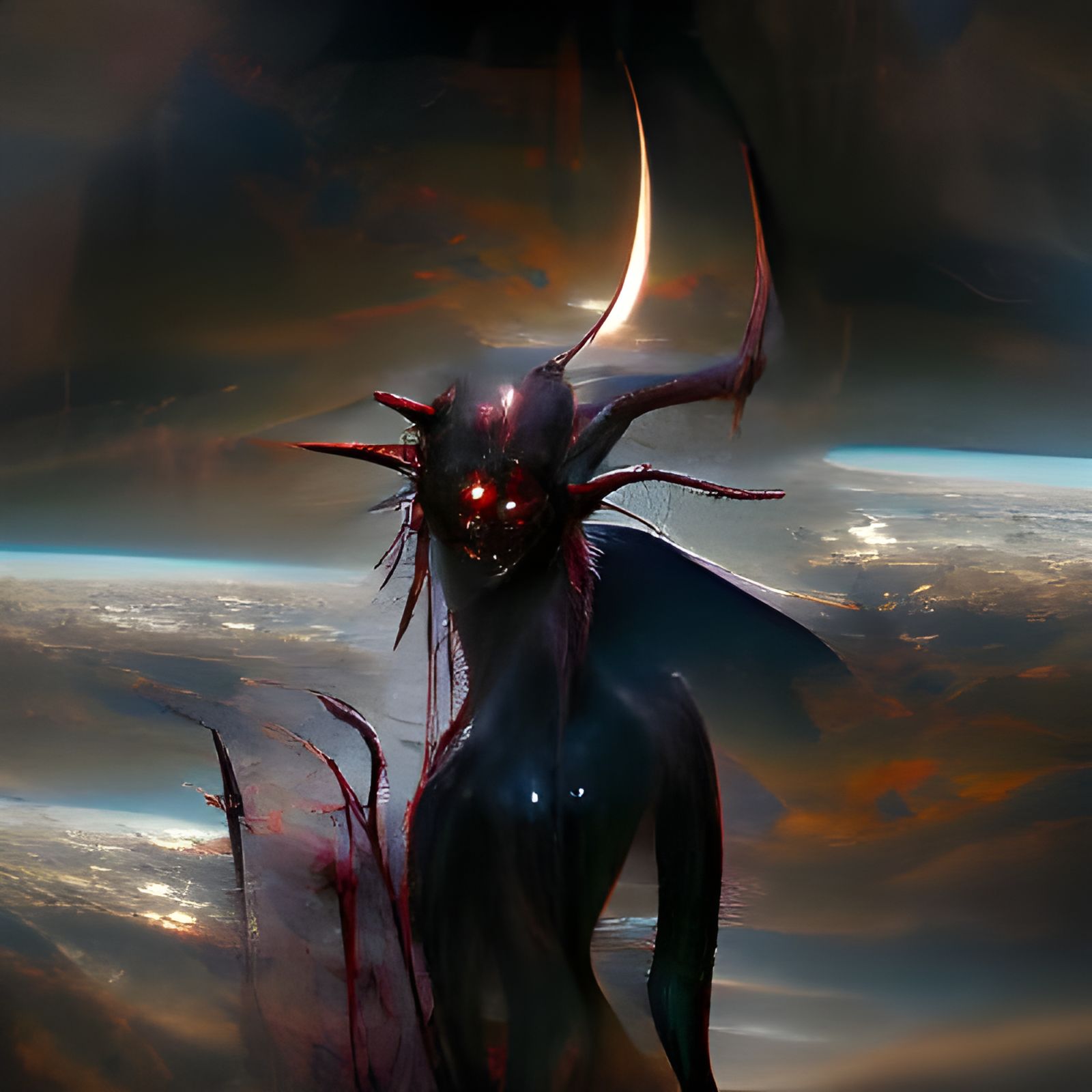 Sinister Morningstar Art in Dark Fantasy Style