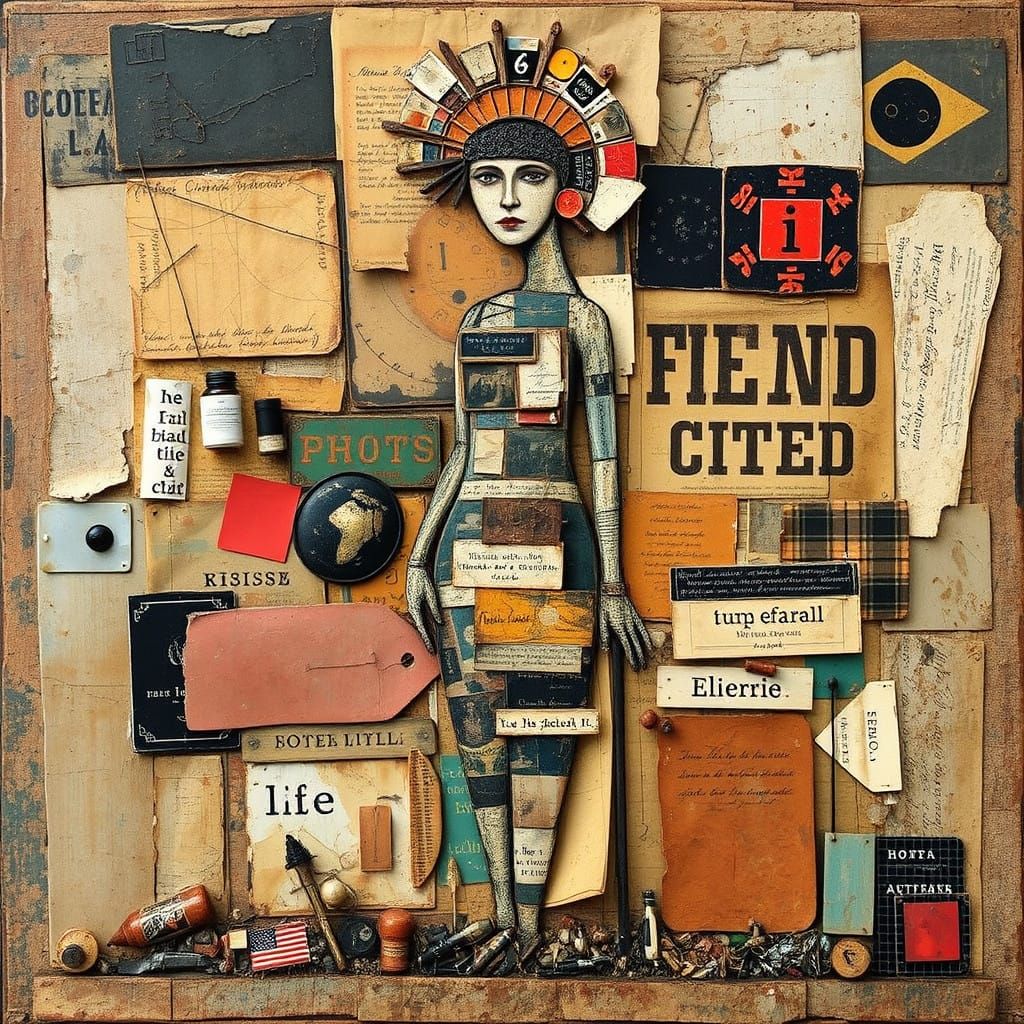 Assemblage Masterpiece in Mixed Media