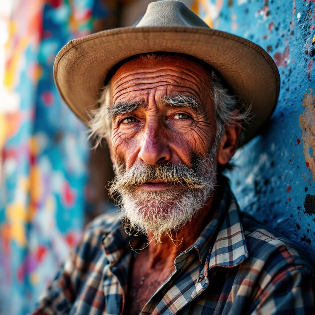 Weathered Spanish Farmer in Epic Impressionist Style