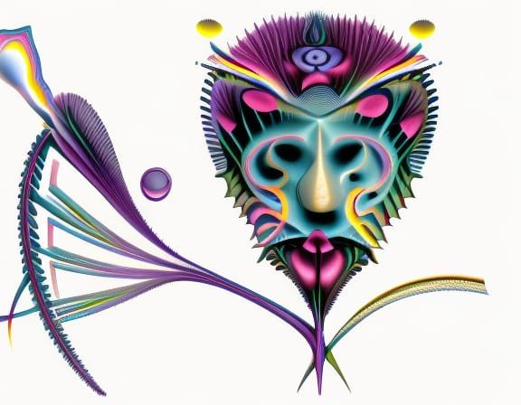 Fractal Celtic Design with Zodiac Elements in 3D