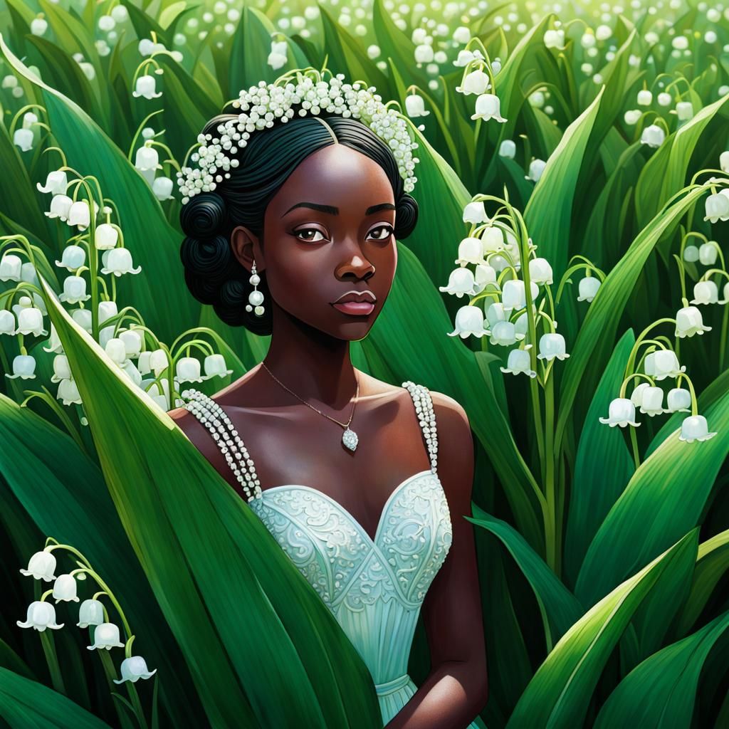 Crystal Lily of the Valley: Intricate Field Scene