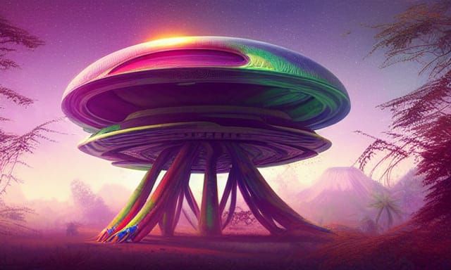 Psychedelic Flying DISK