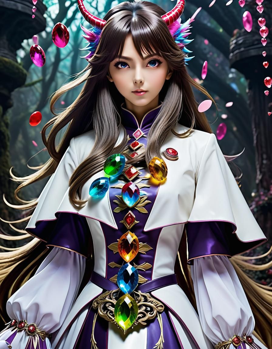 colourful long haired monsters in a chaotic valentines wonderland, full colour magazine photo, 1958, ral-dissolve, linqu...