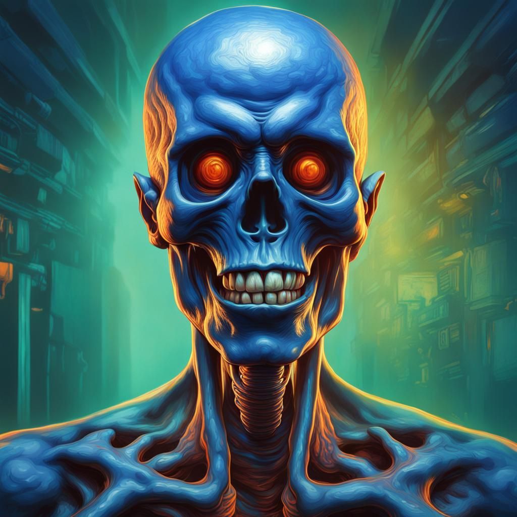 Cobalt-60 Radiation Poisoning: Hyperrealistic Concept Art
