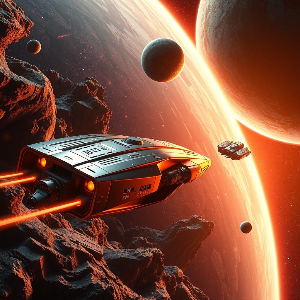 Galactic Odyssey in Cyberpunk 3D