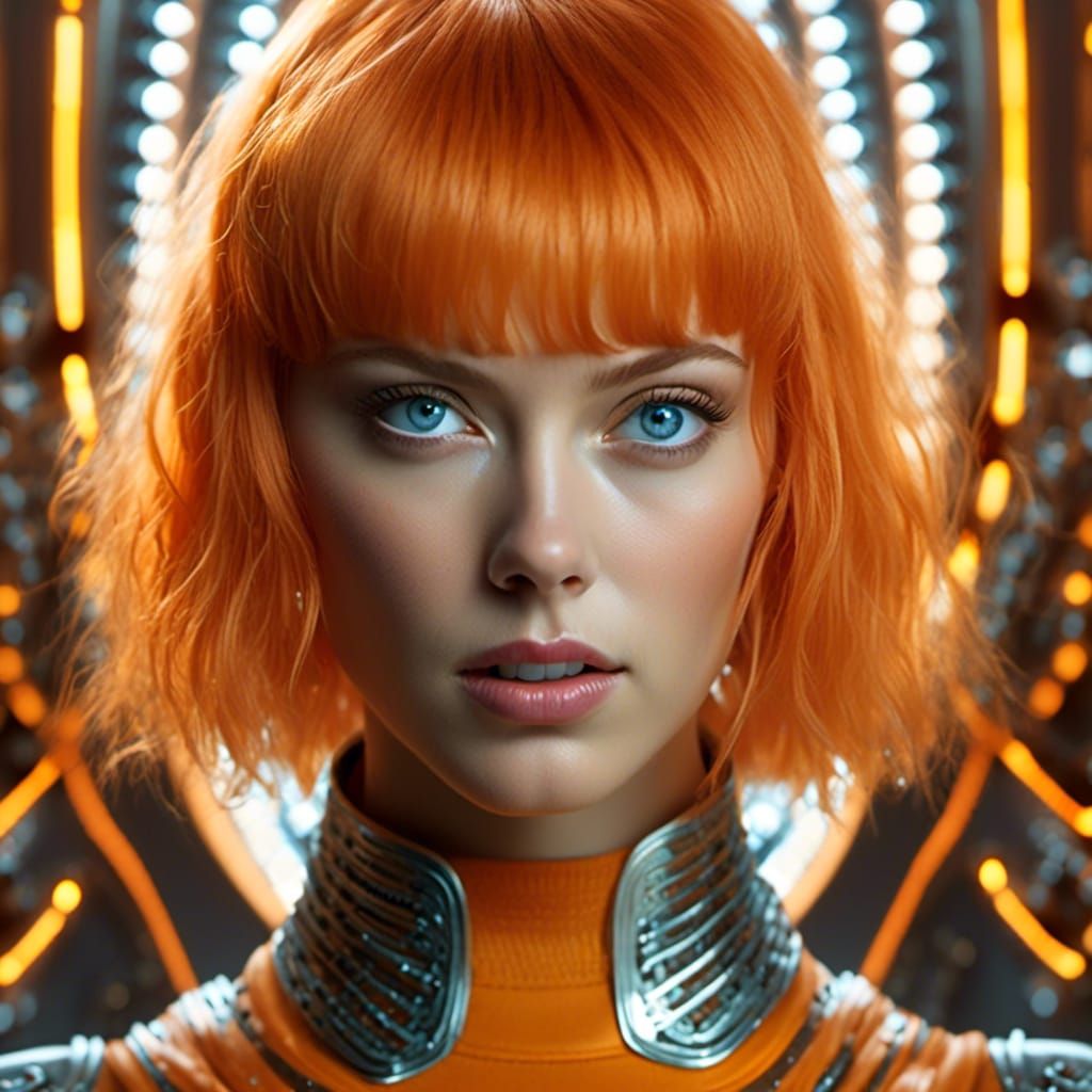 Leeloo Dallas Portrait from The Fifth Element