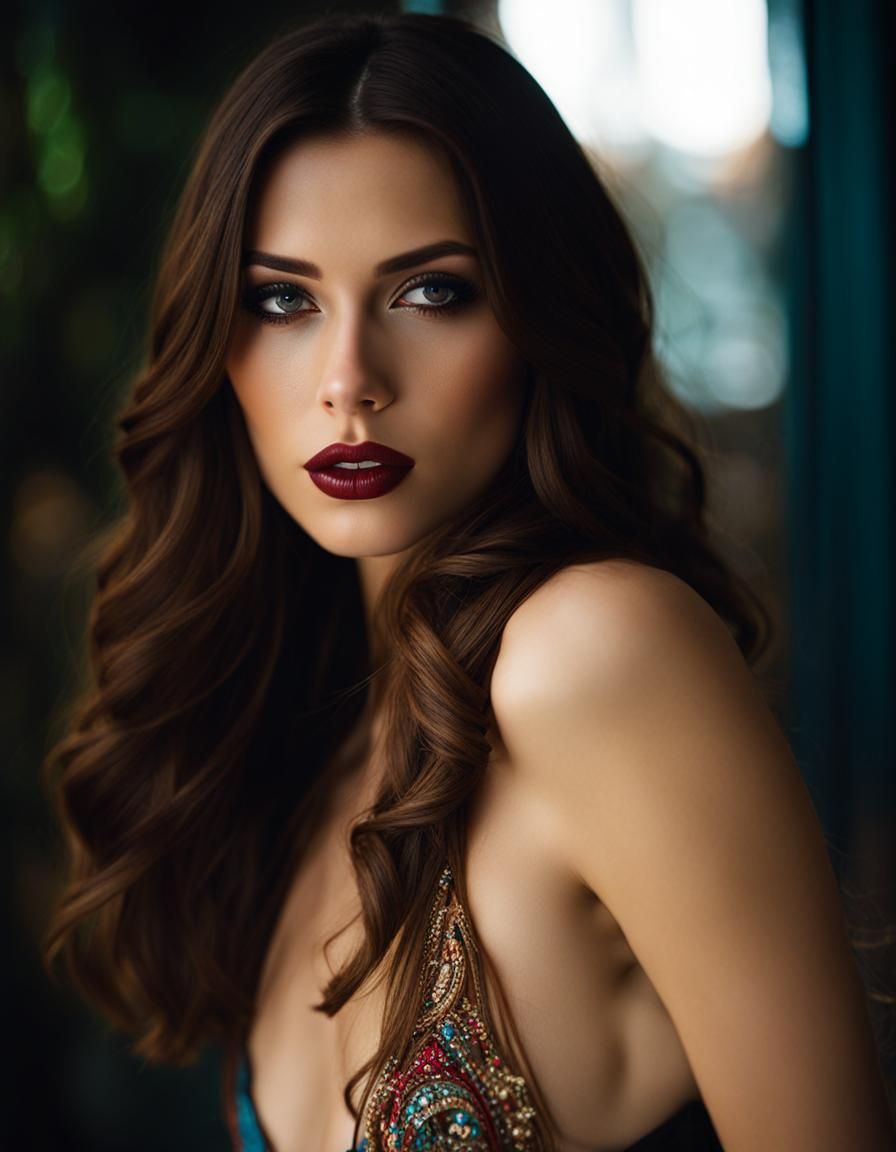 AI Image of a Brunette