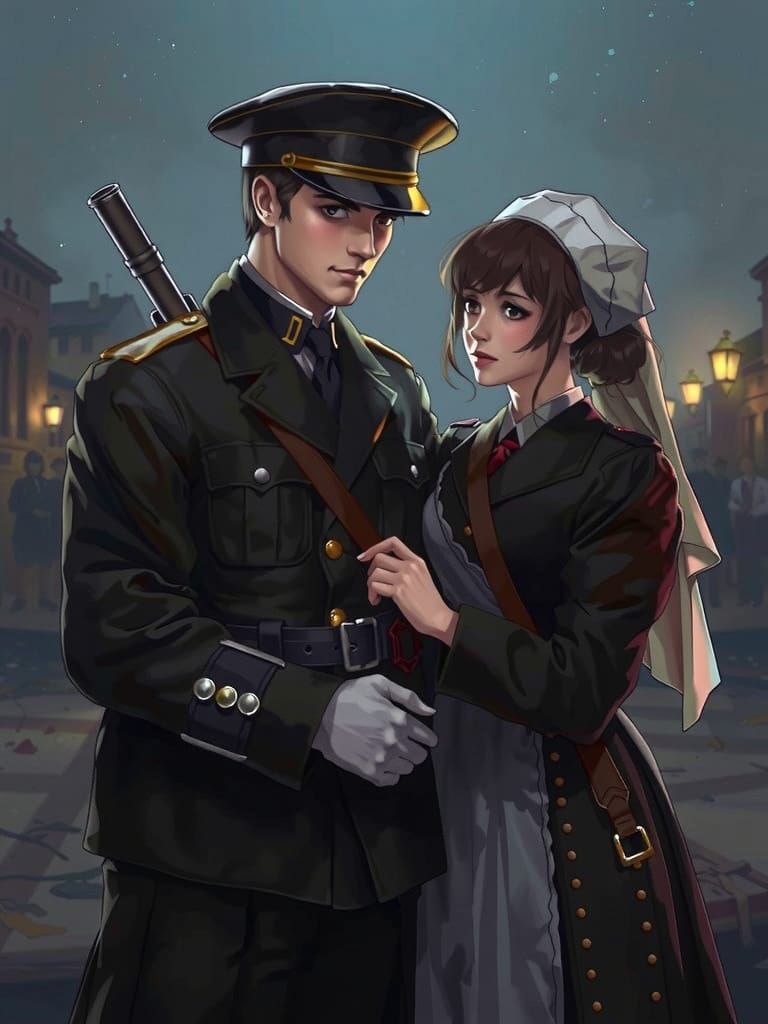 WWI Love in Manga Style, Inspired by Studio Trigger