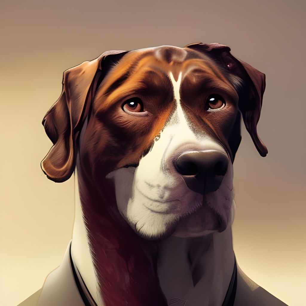 Hyperdetailed Dog-Man Portrait in Unreal Engine 5