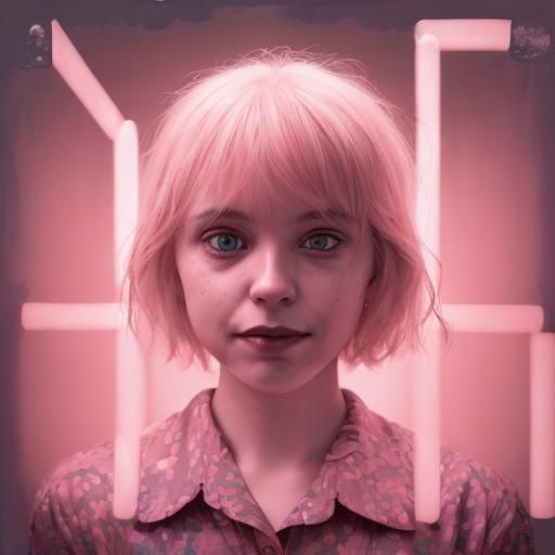 Close-up Portrait of Woman with Forced Smile