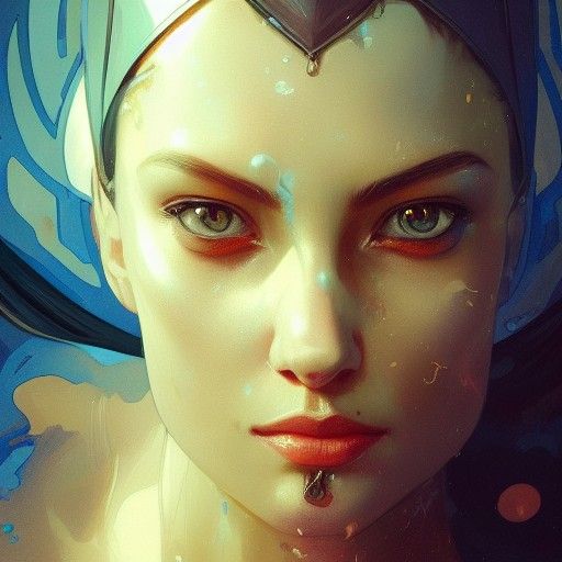 Atum Portrait in Hyperdetailed Digital Art Style