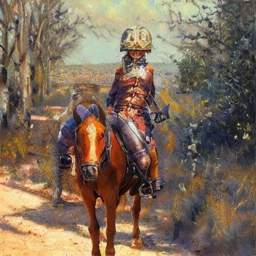 Evocative Oil Painting in Gurney Style