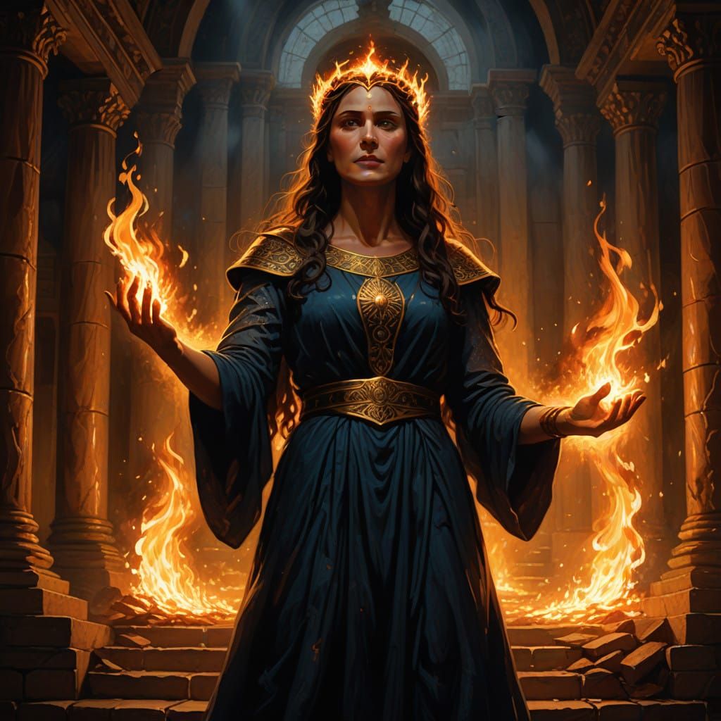Medea Wields Magical Power in a Fiery Palace