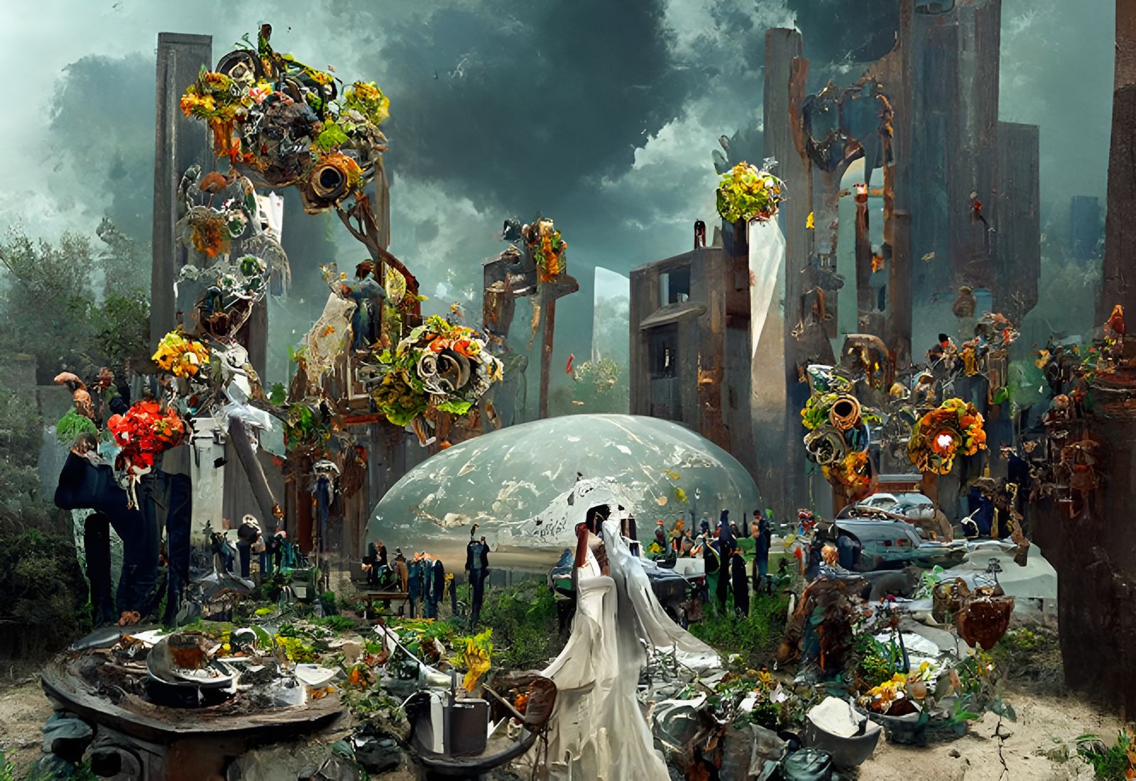 Ecological Biopunk Wedding Apocalypse by Tdraw