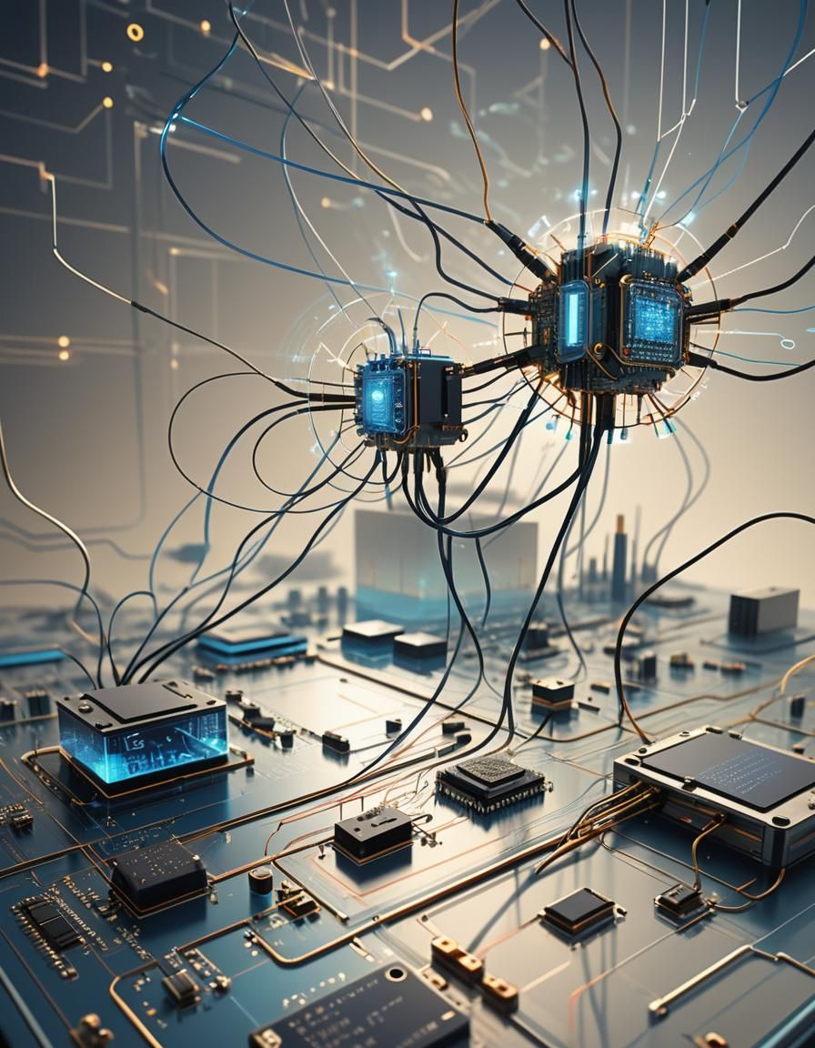 Micro-bots working on the newest CPU