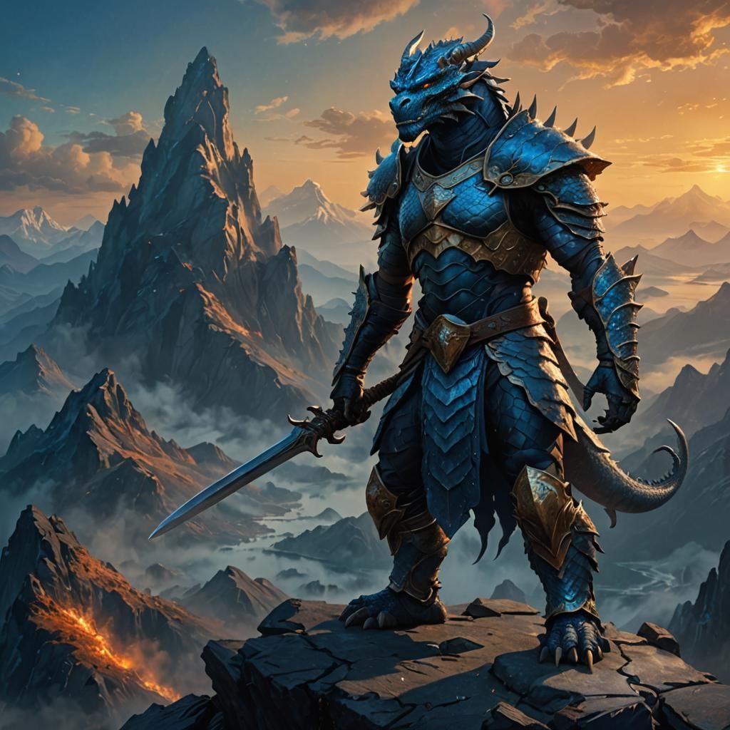 A dragonborn of wind magic.