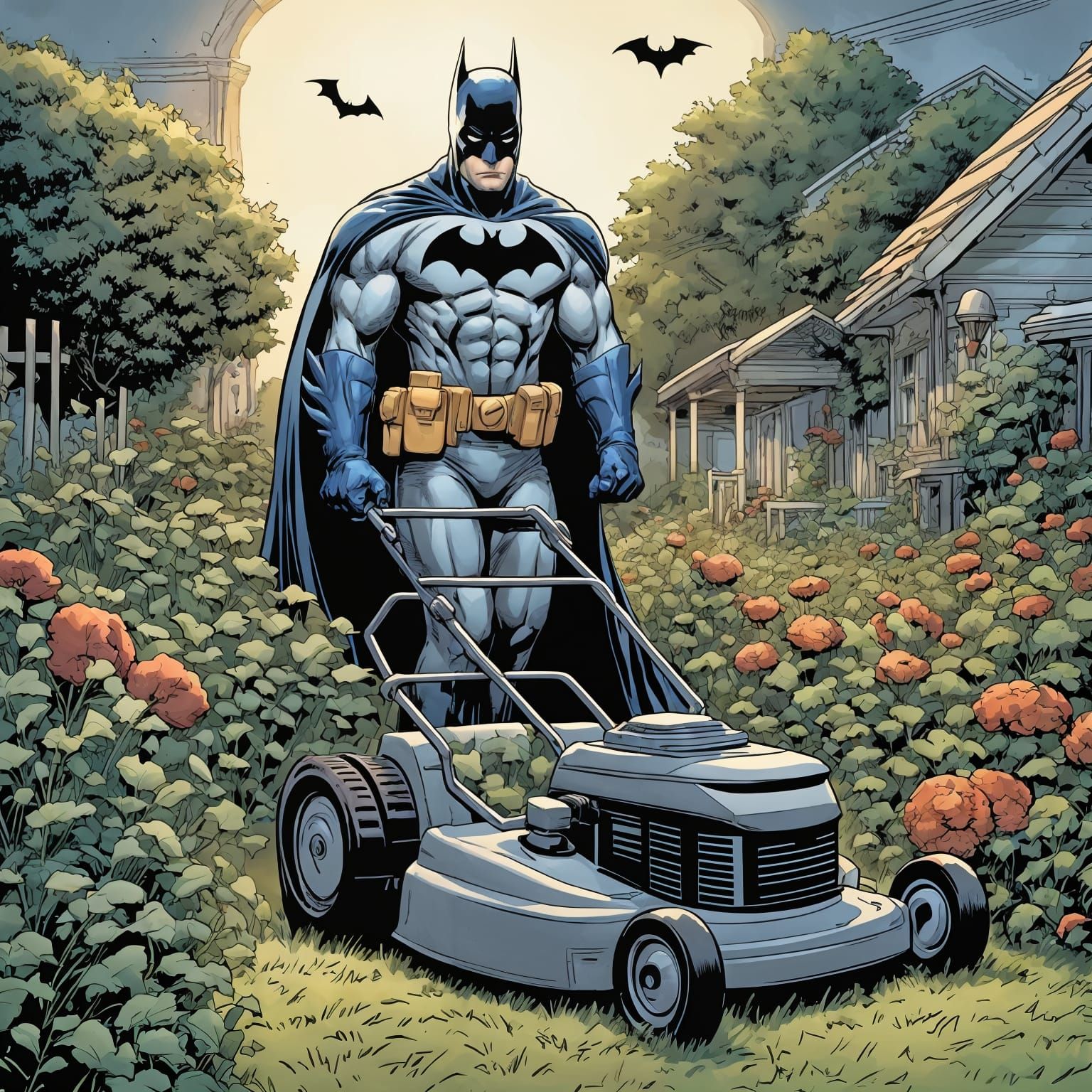 Batman's Horticultural Humiliation: Comic Book Art