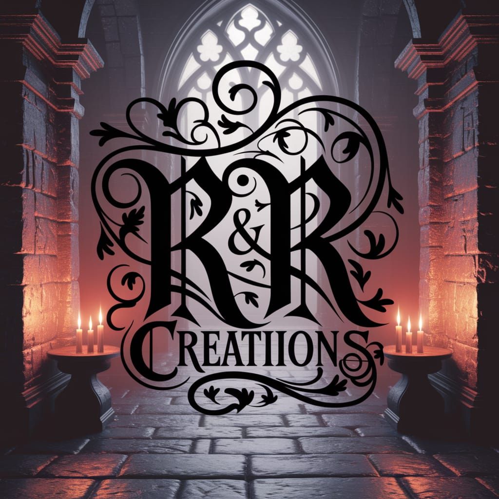 Elegant Digital Logo with Gothic Elegance and Modern Creativ...