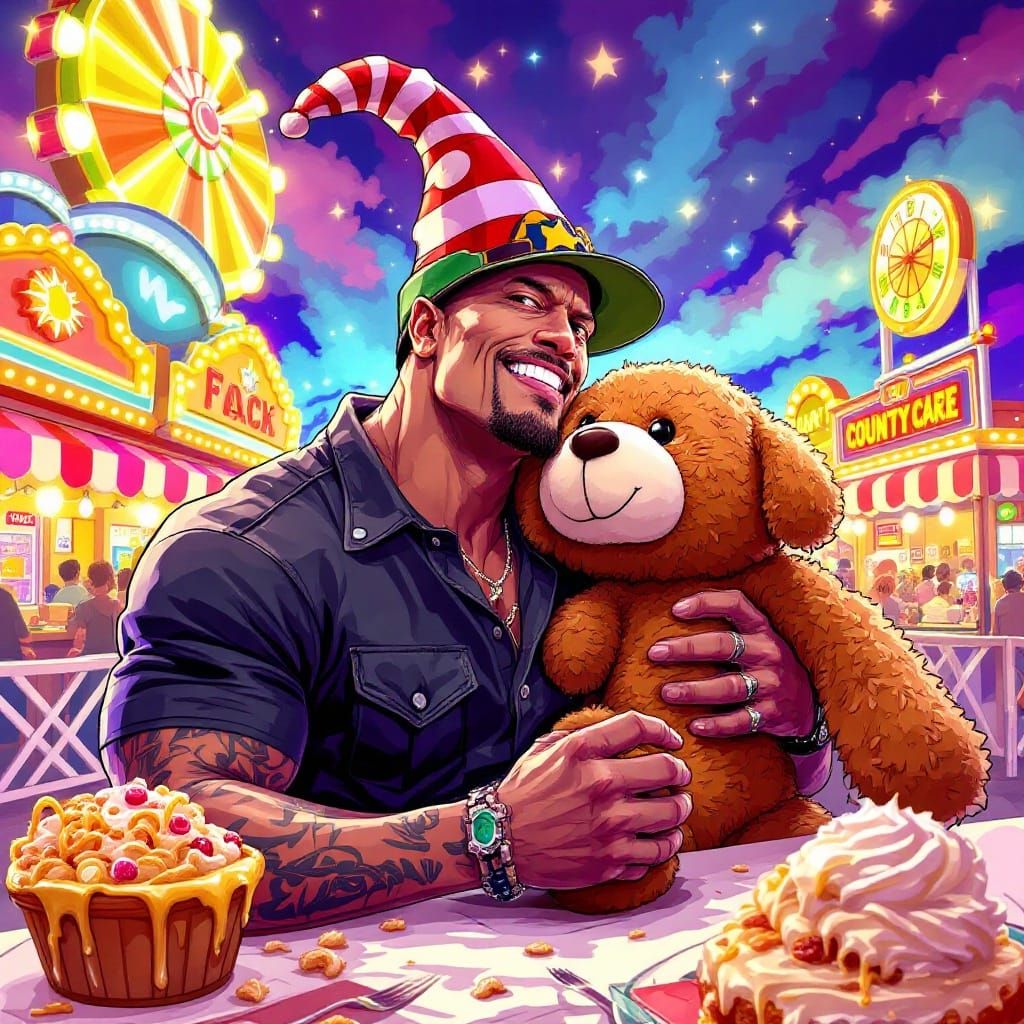 The Rock at the County Fair, as Whimsical Art