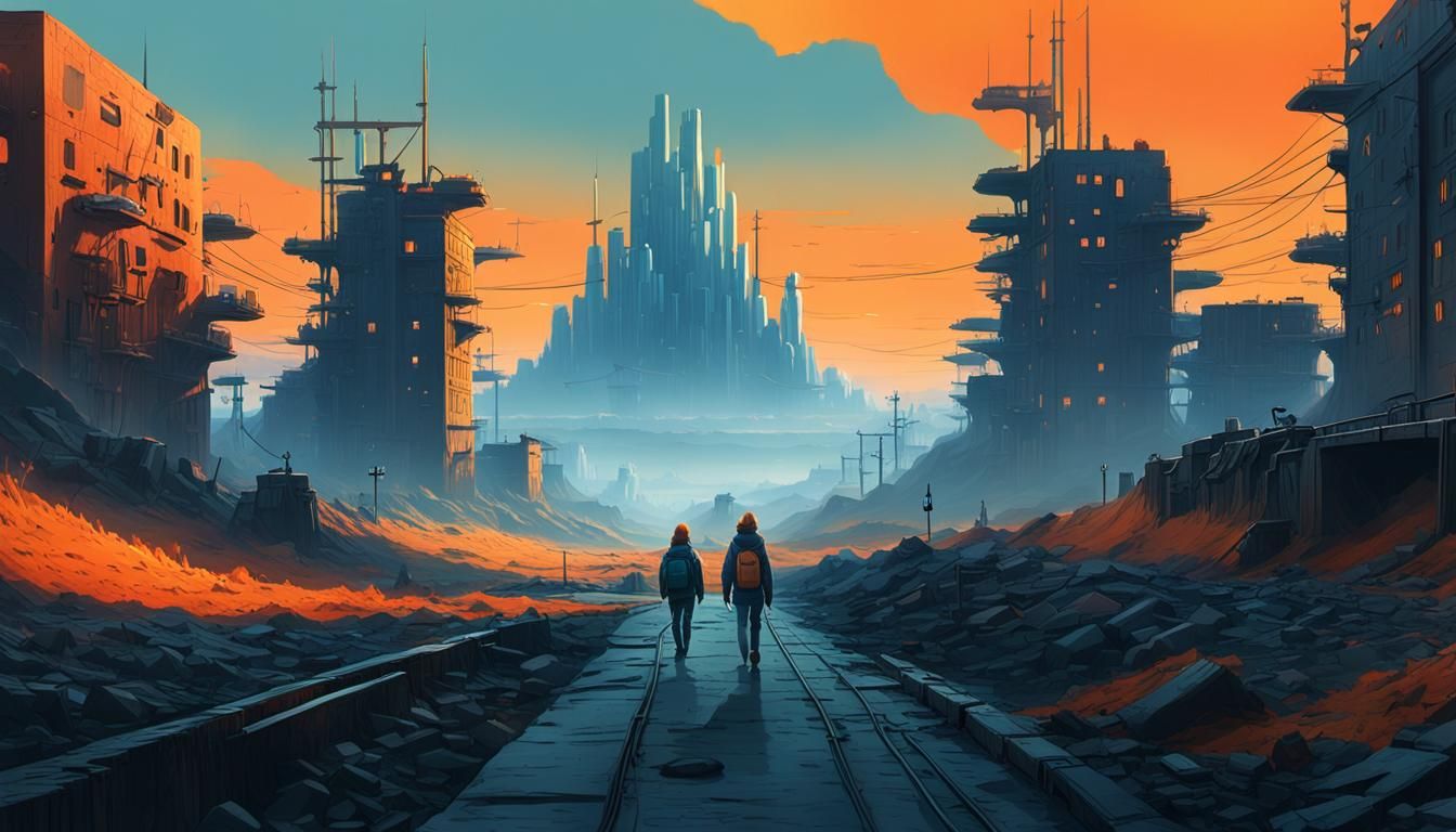 Lea and Sage Rise: Golden Hour in Underground City