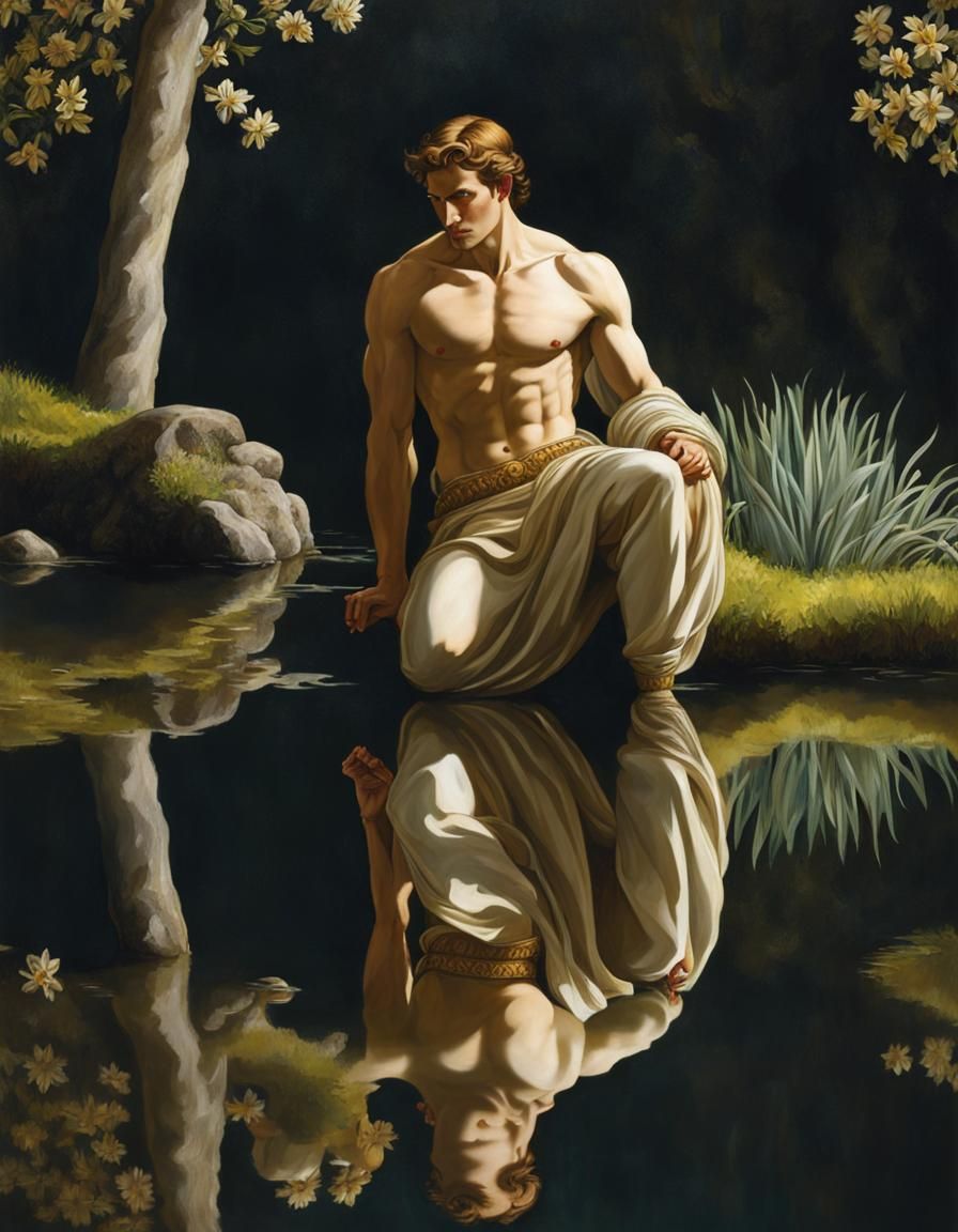 Narcissus and Reflection in Renaissance Style