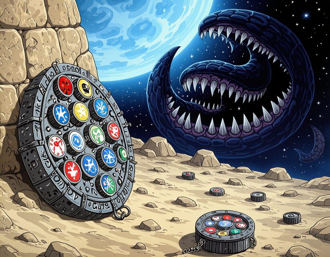 Surreal Occult Mooring with Cosmic Coyotes