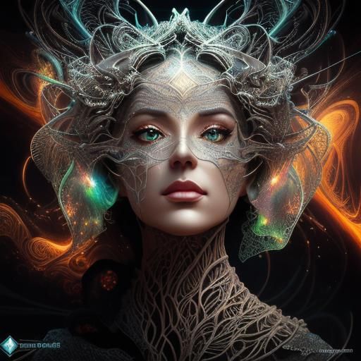 Surrealist Alien Landscape with Organic Architecture