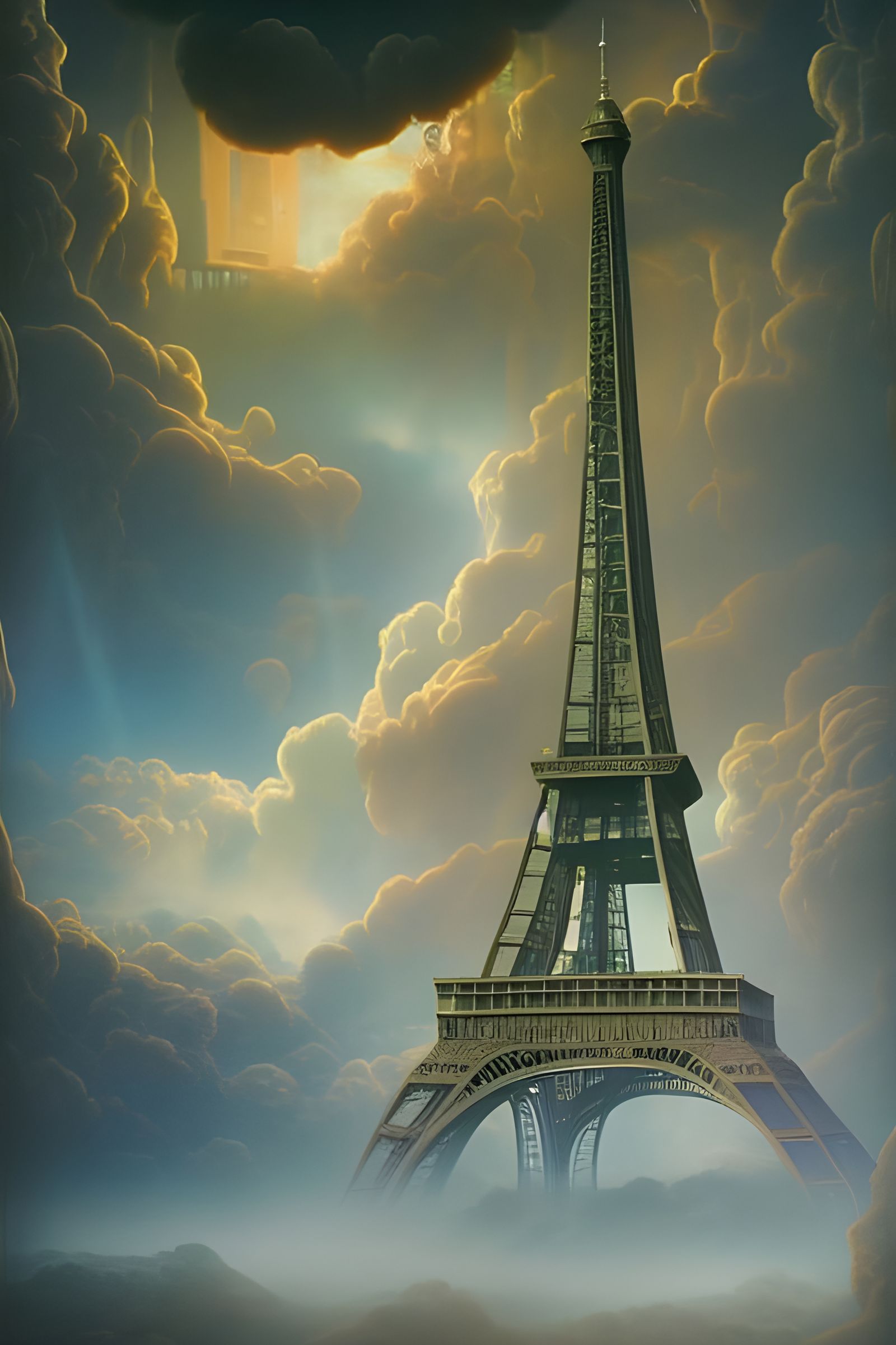 Surreal Eiffel Tower: A Hyperrealistic Vision