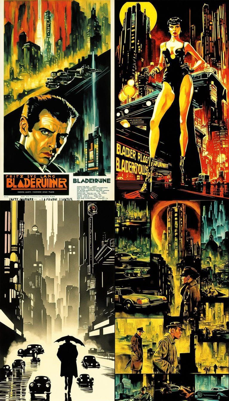Metropolis-Inspired Blade Runner Cityscape