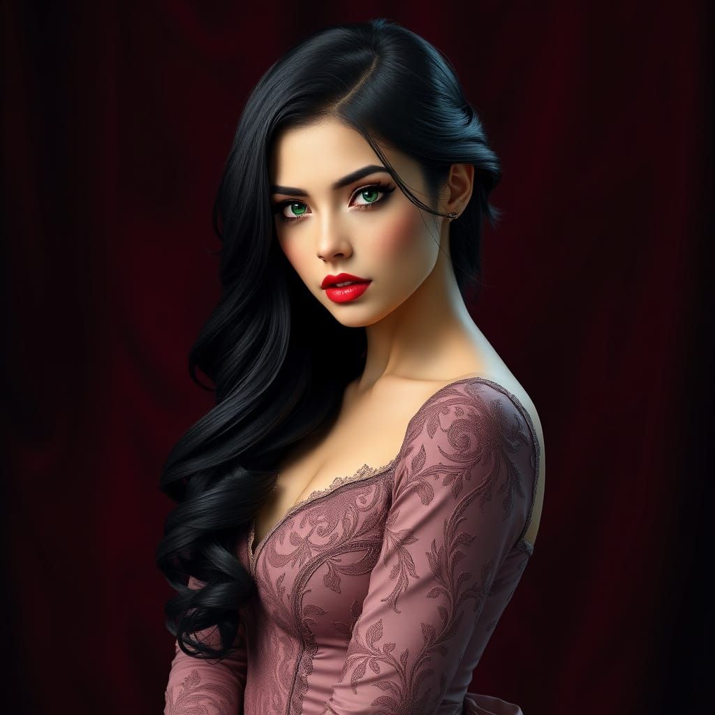 Elegant Modern Woman in Sophisticated Attire