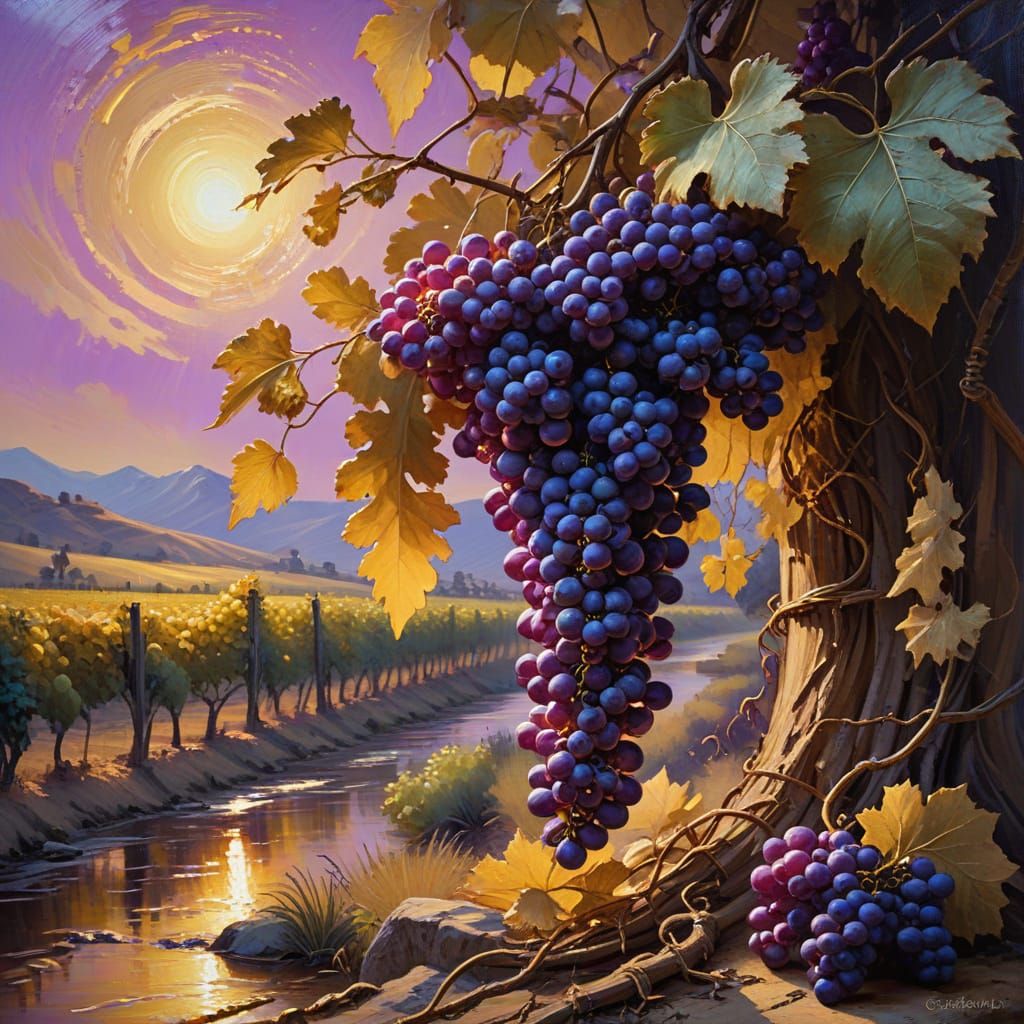 19th Century Chilean Harvest Scene Oil Painting