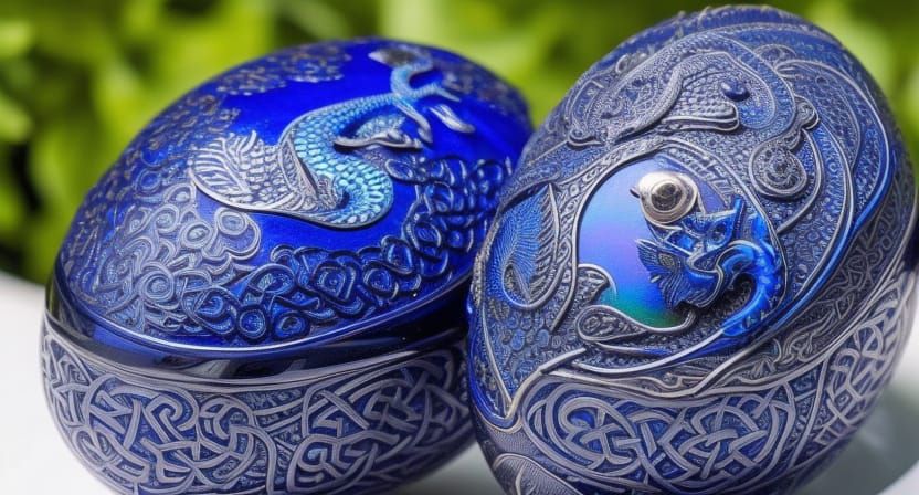 Celtic Dragon Hatchling: Hyperdetailed Charcoal Drawing