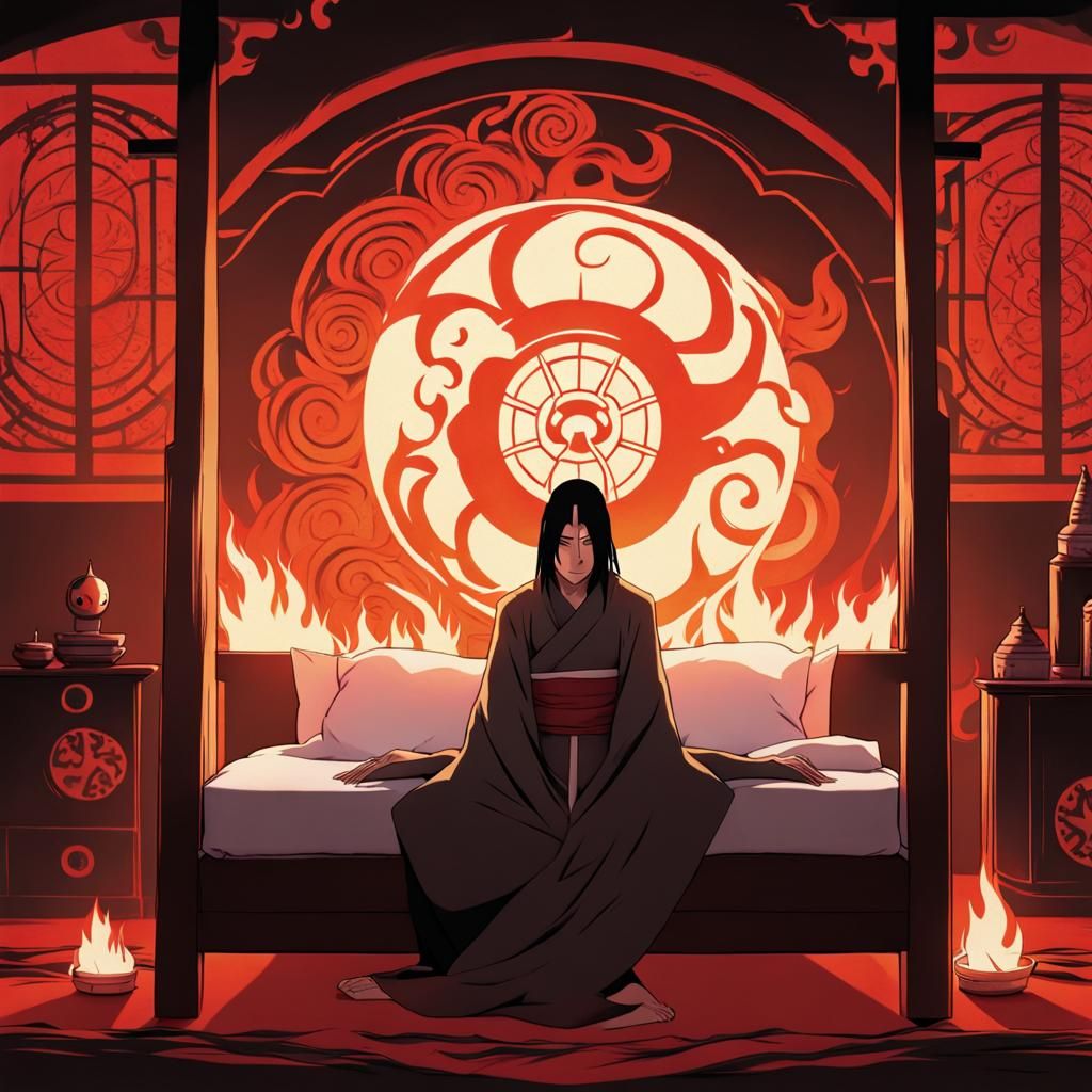 Itachi's Nightmare: Amaterasu Unleashed in Flames