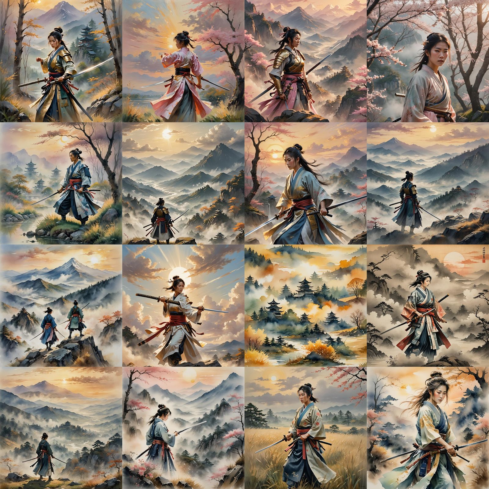 Samurai Sword Training at Sunrise