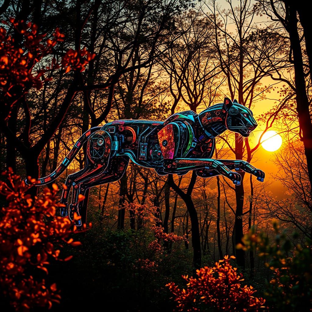 Robotic cheetah leaping through the air!!