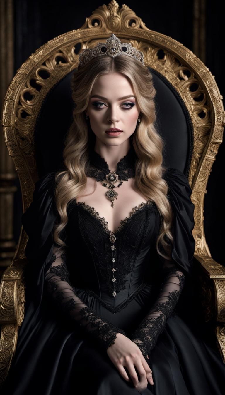 Cinematic Gothic Beauty in Victorian Splendor