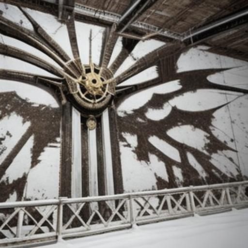 Monumental Structure in Minimalist Style