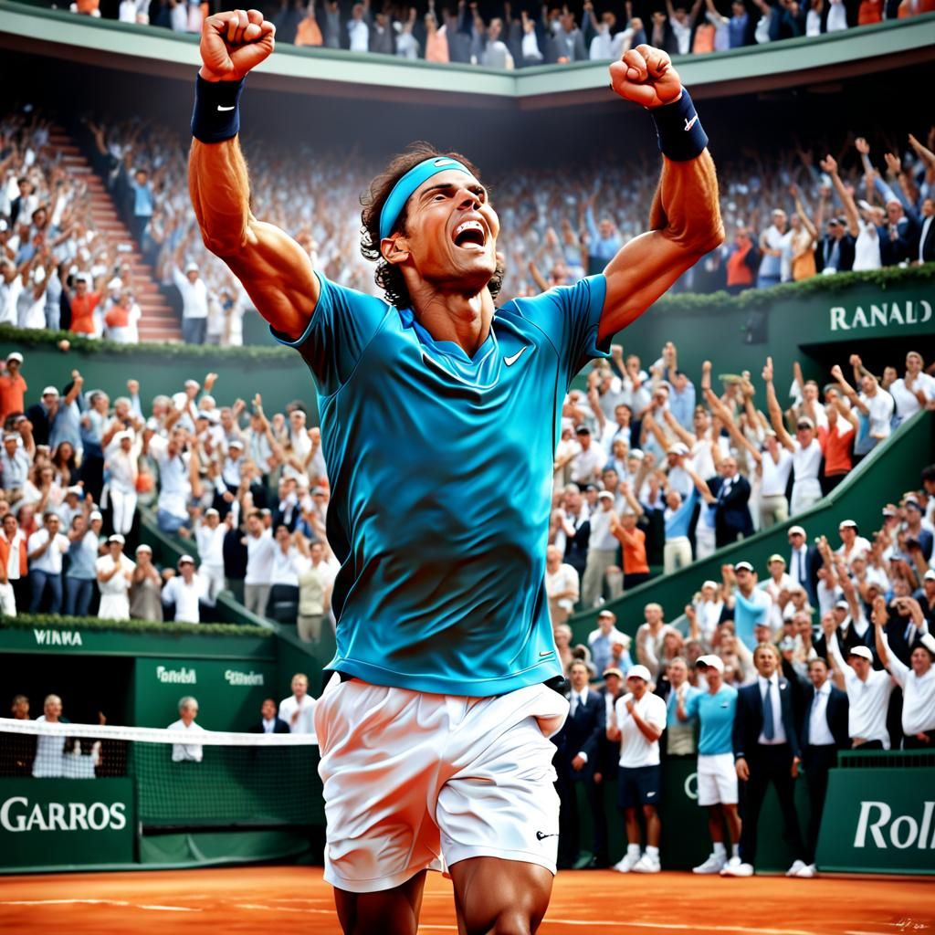 Rafa Nadal. The legend of Roland Garros. 14 Tittles