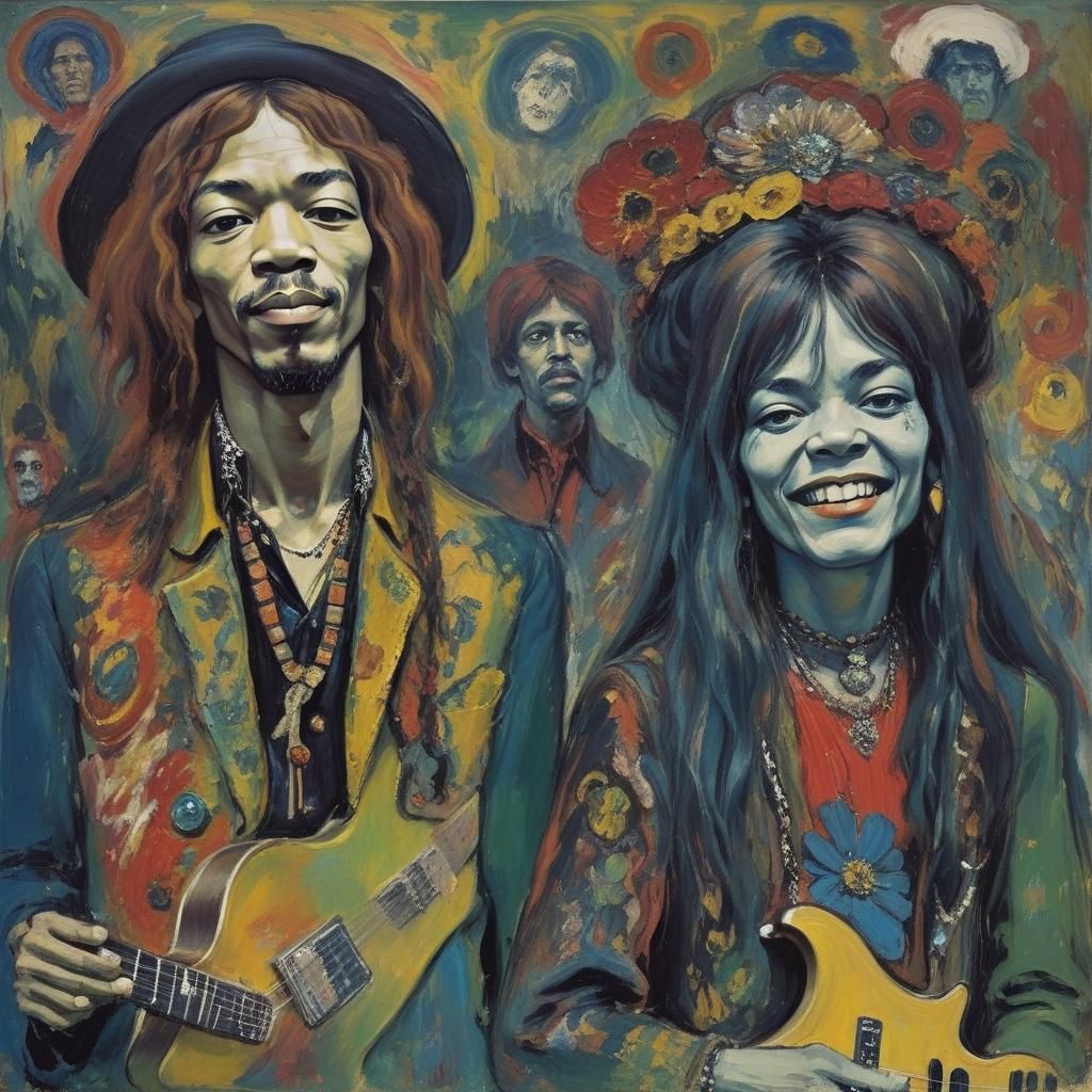 Musicians at a Groovy Vampire Blues Festival