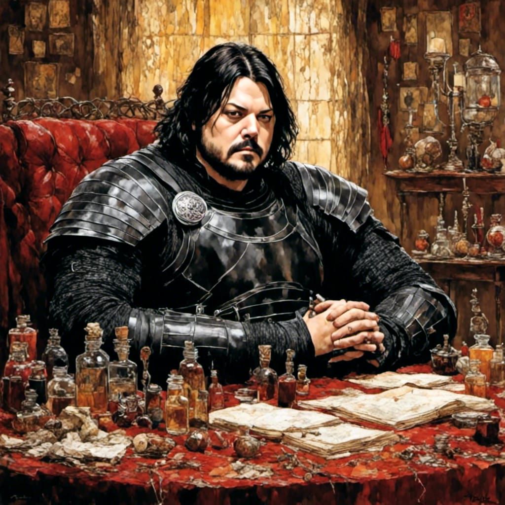 Tywin Lannister Portrait with Rockabilly Style