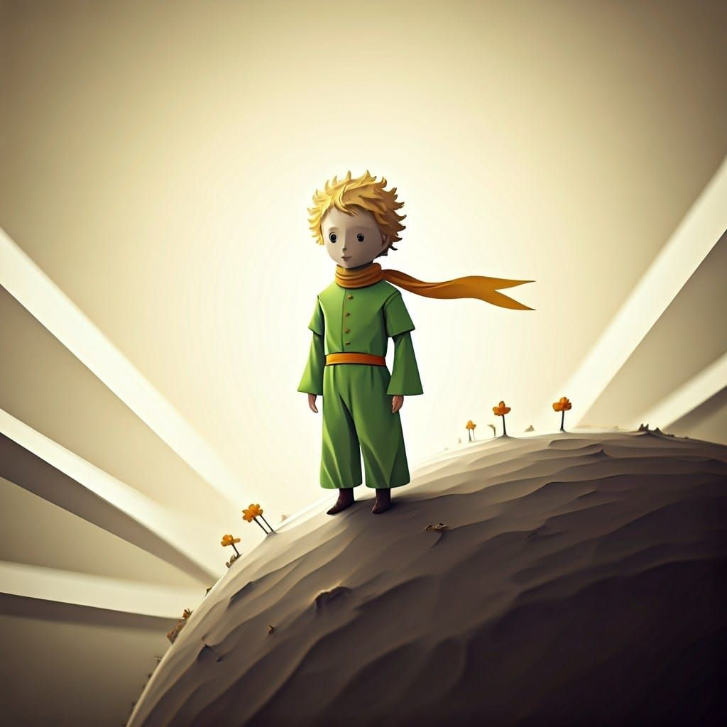 The Little Prince in Origami Paper Art