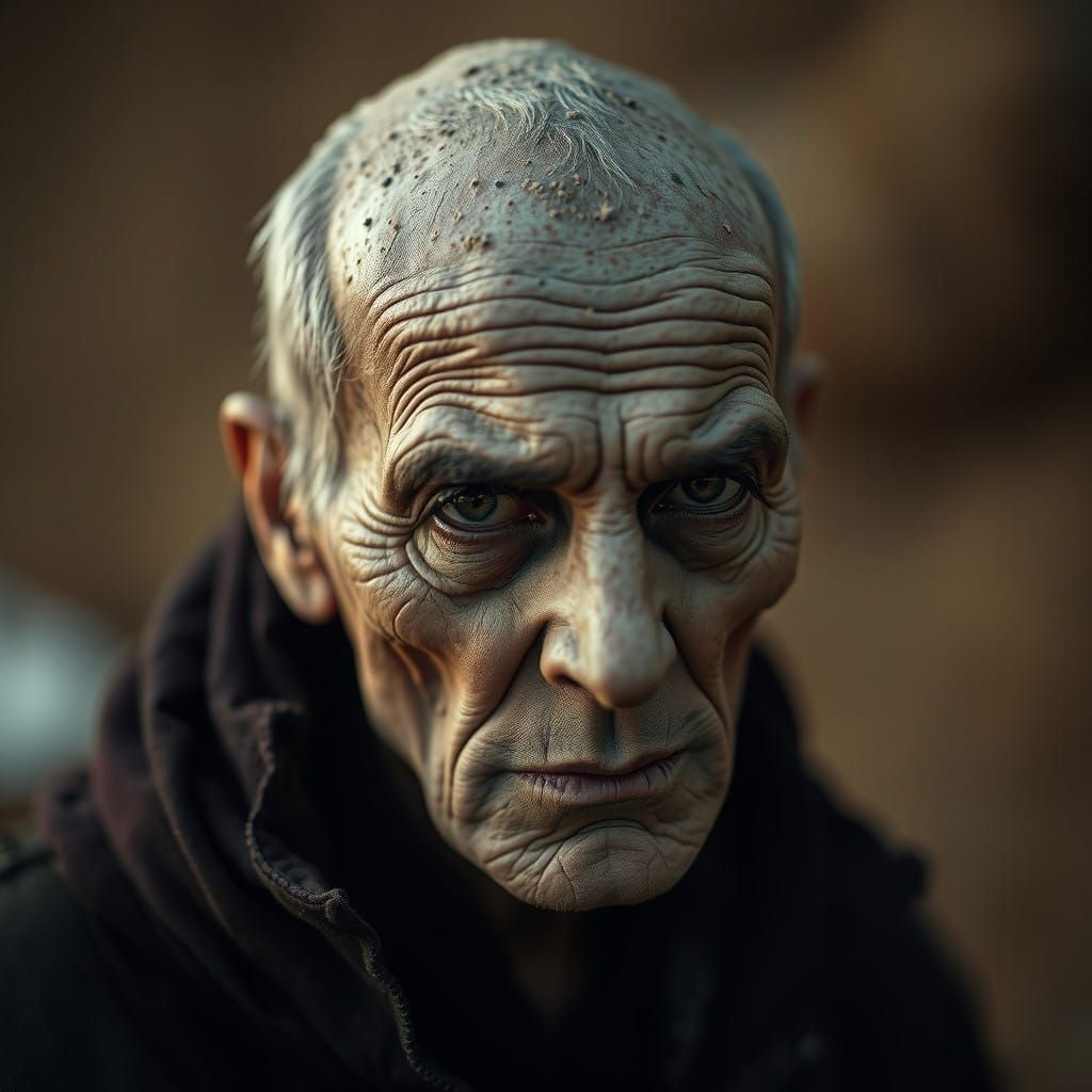 Unforgiven Figure in Moody, Cinematic Portrait