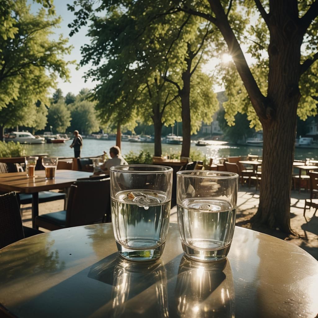 Boat in Glass with Ring: Cinematic Still Life
