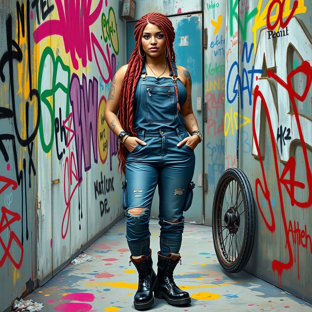 Gadget Hackwrench Reimagined in Graffiti Art Style