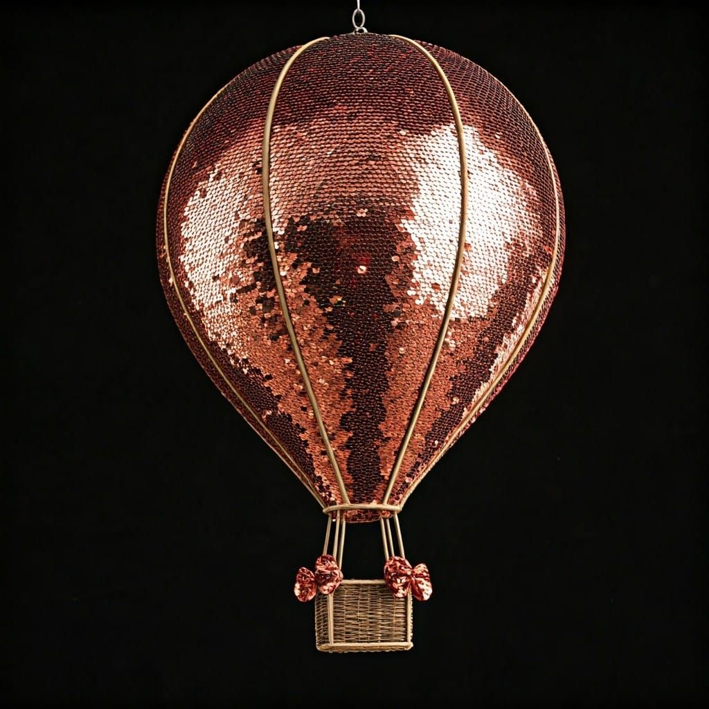 Sequin Hot Air Balloon Up Close