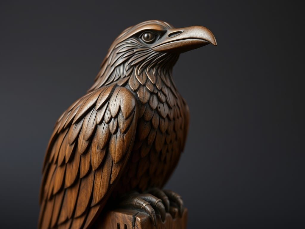 Wooden Raven 1