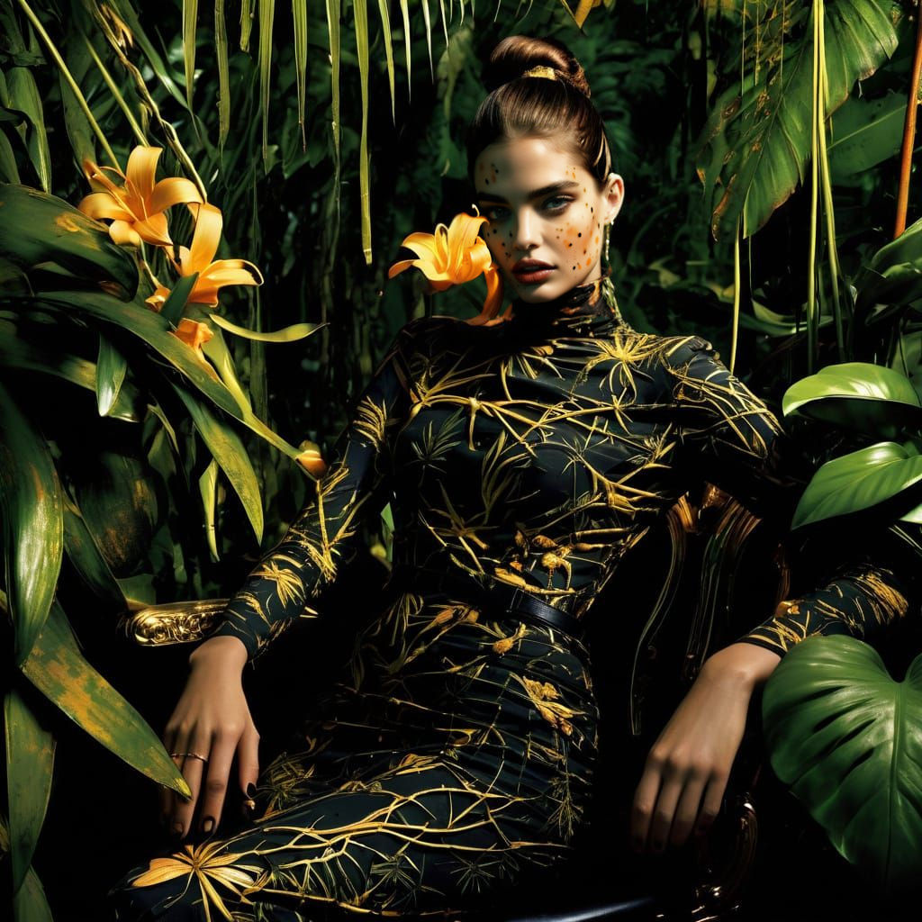 “Velvet Toxin” – Lilium lancifolium (Tiger Lily)
Face: Barba...