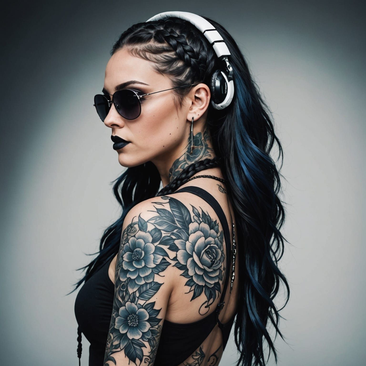 Edgy Woman in Modern Urban Style